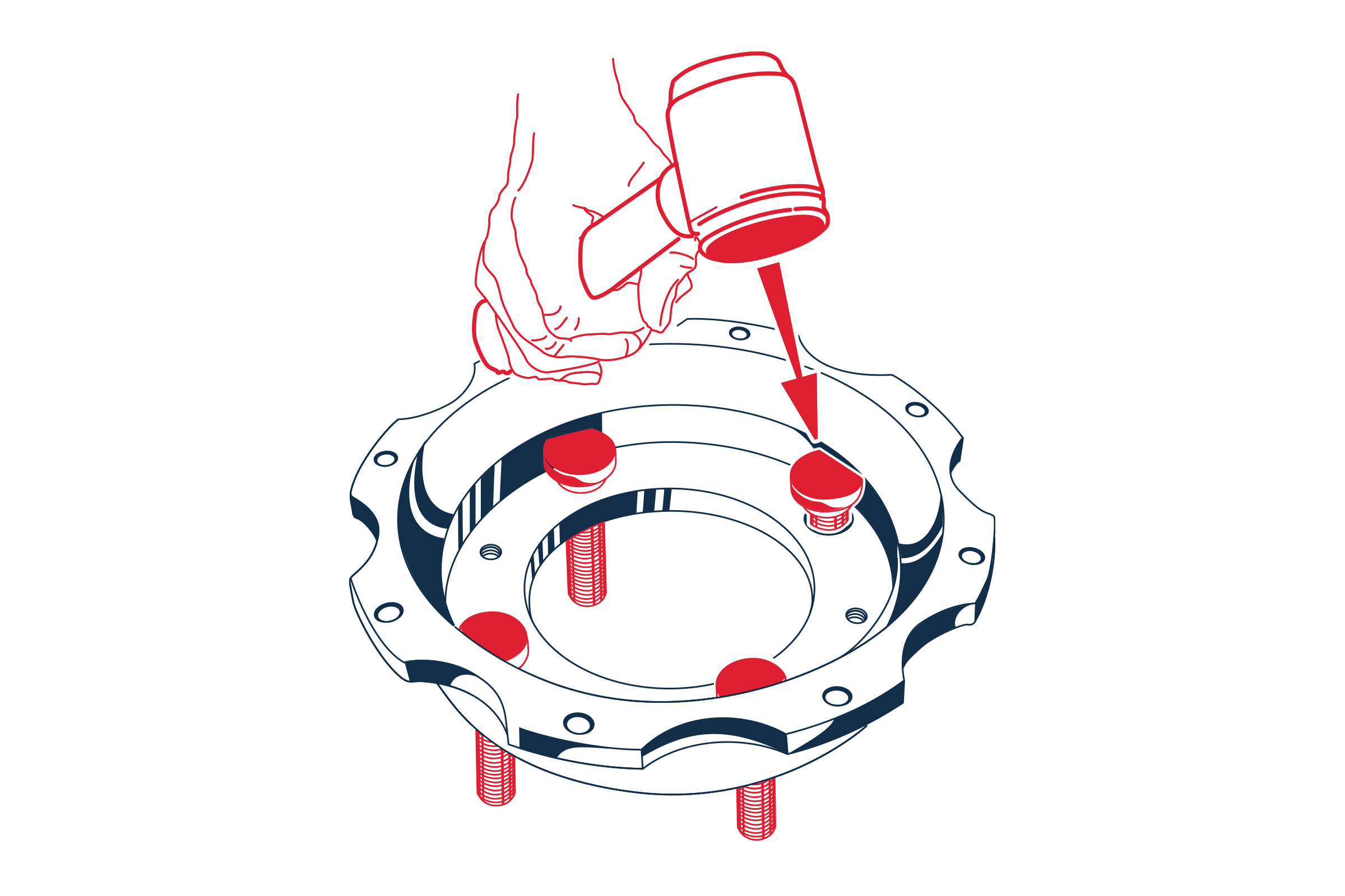 Studs into Bell Studs into Bell